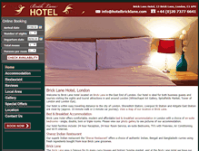 Tablet Screenshot of hotelbricklane.com